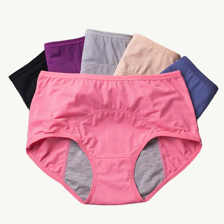 3pcs Leak Proof Menstrual Panties Set - Comfortable, Waterproof Women's Period Underwear
