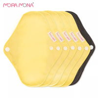 Mora Mona S Size Reusable Bamboo Charcoal Panty Liner - Soft Washable Sanitary Napkin