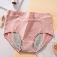 Leak Proof Menstrual Panties - Mid Waist Cotton Period Briefs, Sexy Women's Underwear