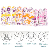 10Pcs Menstrual Silver Sanitary Pads - Reusable, Hygienic Feminine Hygiene Towels for Daily Use