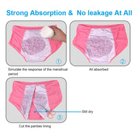 High Waist Menstrual Period Panties - Leak Proof, Sexy Incontinence Underwear for Women