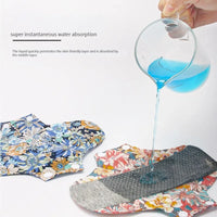 Graphene-Infused Reusable Menstrual Pads - Eco-Friendly Cotton & Fleece, 18x18cm