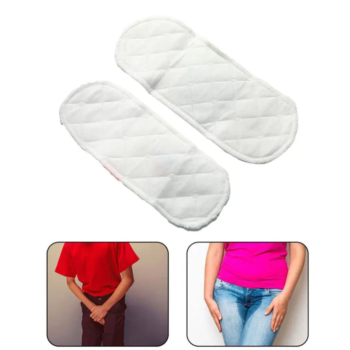 Reusable Cotton Menstrual Cloth Pads - Breathable, Thin, Washable Feminine Hygiene