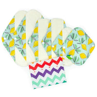 EcoPads® Full Pack - Reusable Menstrual Sanitary Pads (2L + 2M + 2S + Free Wet Bag) - TheEcoPad®
