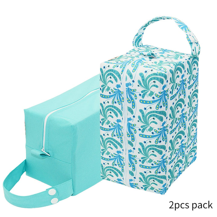 eezkoala wet bag high-capacity baby pods bag nappy bag waterproof reusable washable cloth diaper bag 2pcs-06