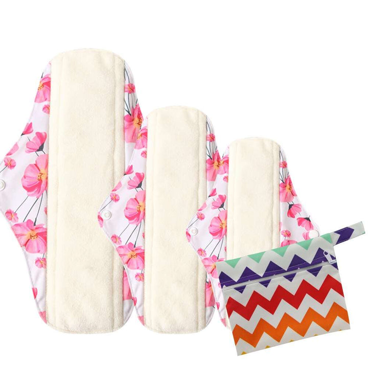Reusable Menstrual Sanitary Pads (2L + 2M + 2S + Free Wet Bag) - TheEcoPad®