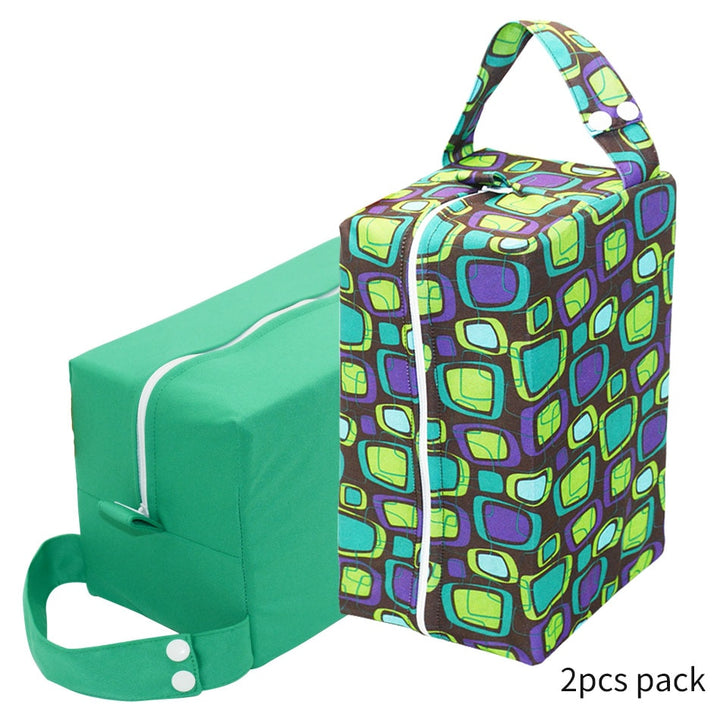 eezkoala wet bag high-capacity baby pods bag nappy bag waterproof reusable washable cloth diaper bag 2pcs-05