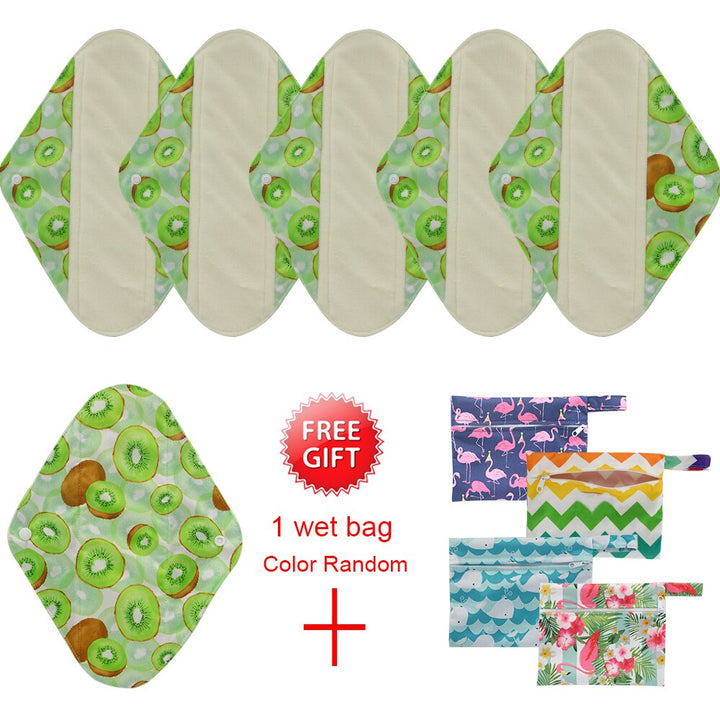 waterproof cloth sanitary pads women reusable panty liner with wet bag postpartum pads organic bamboo inner menstrual towel