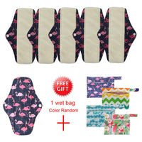 waterproof cloth sanitary pads women reusable panty liner with wet bag postpartum pads organic bamboo inner menstrual towel