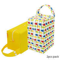 eezkoala wet bag high-capacity baby pods bag nappy bag waterproof reusable washable cloth diaper bag 2pcs
